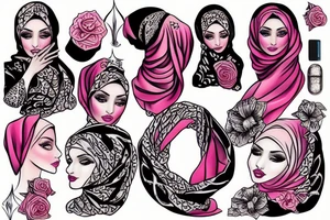 Hijab tattoo idea