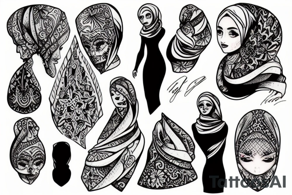 Hijab tattoo idea