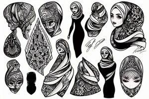 Hijab tattoo idea