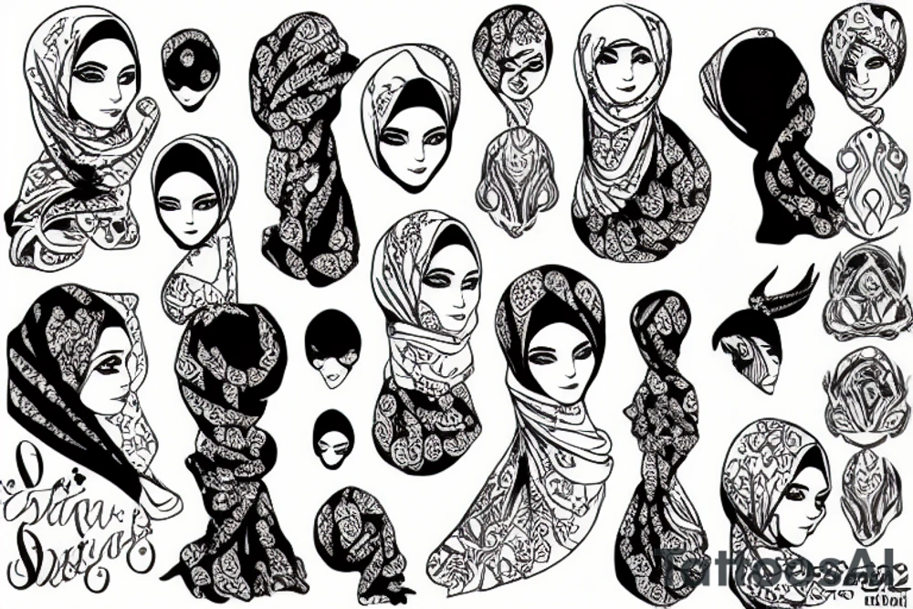 Hijab tattoo idea