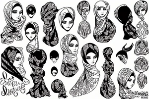 Hijab tattoo idea