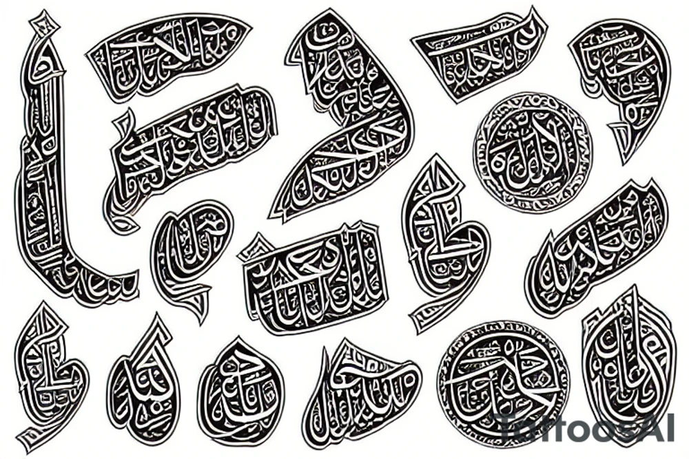 Allah tattoo idea