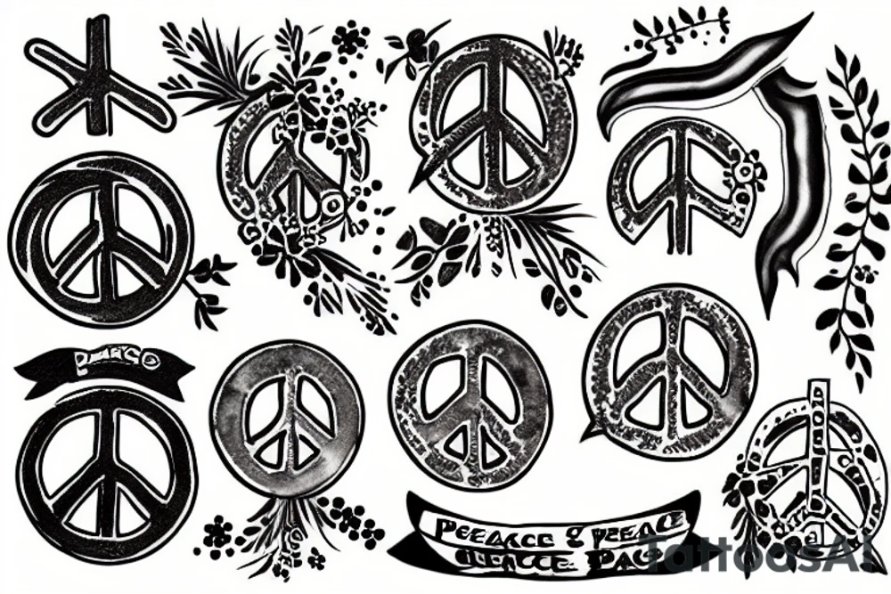 Peace tattoo idea