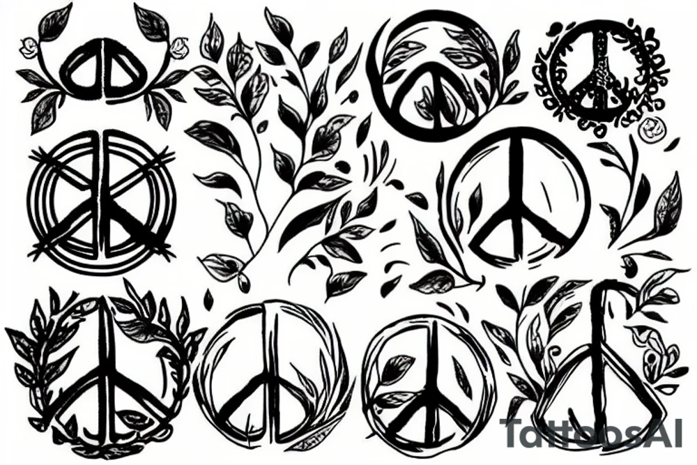 Peace tattoo idea