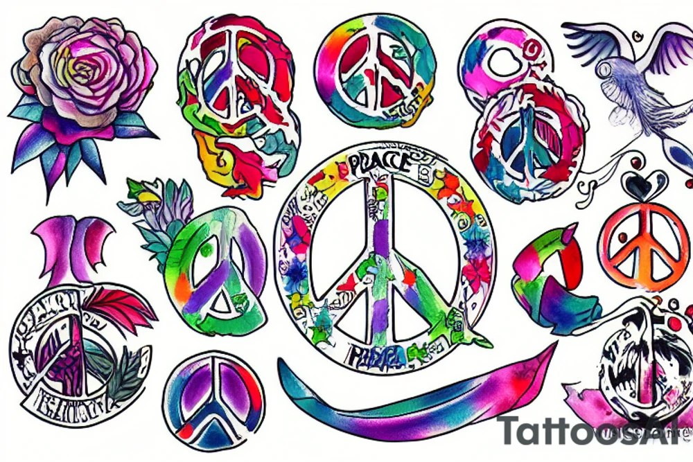 Peace tattoo idea