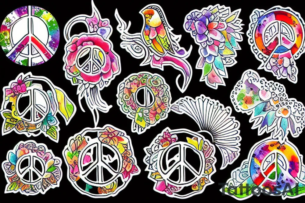 Peace tattoo idea