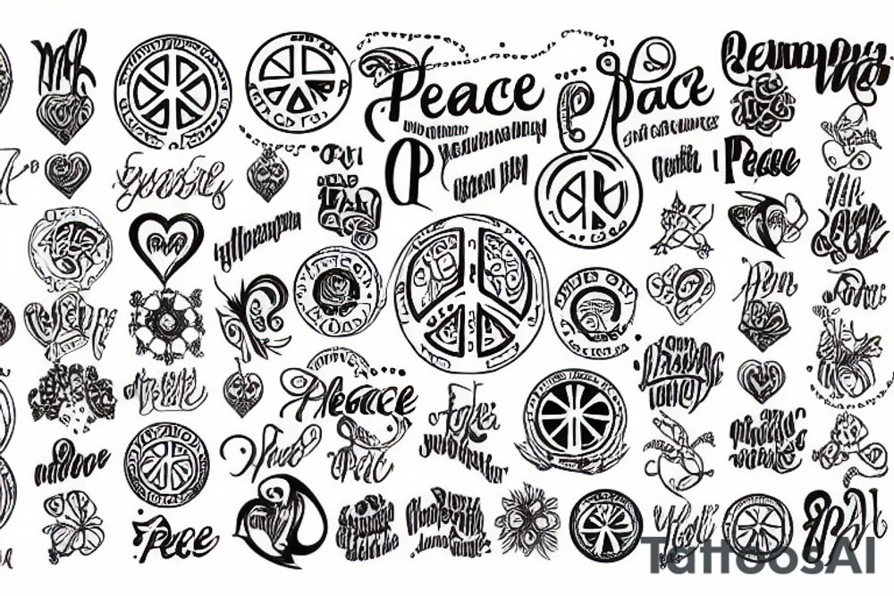 Peace tattoo idea