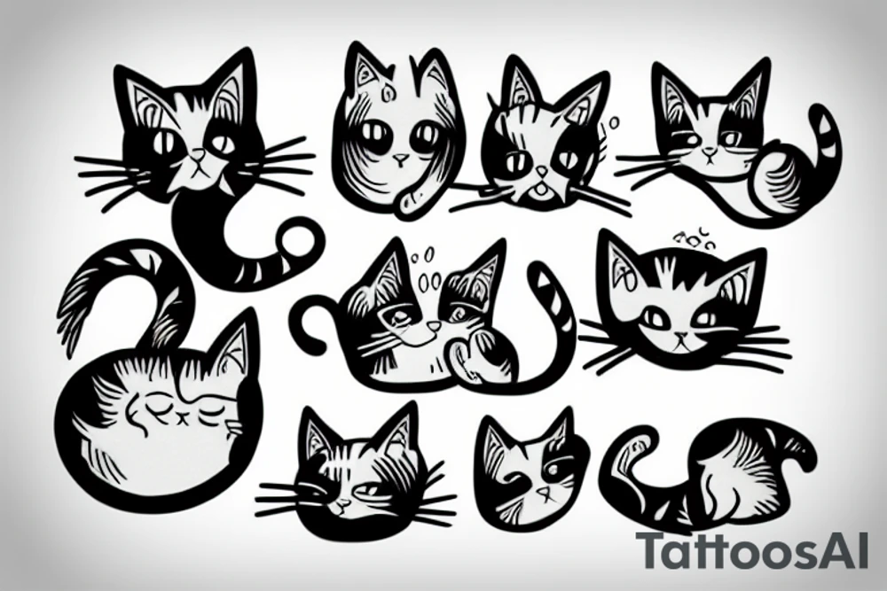 a cat tattoo idea