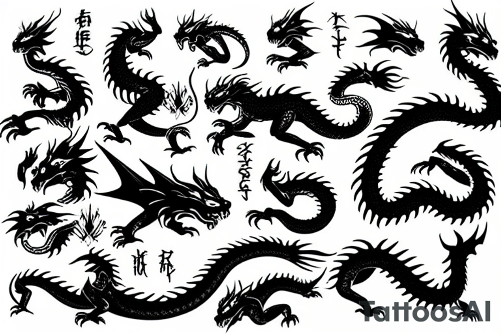 Dragon tattoo idea