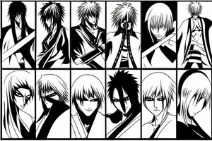 Bleach sword manga tattoo idea