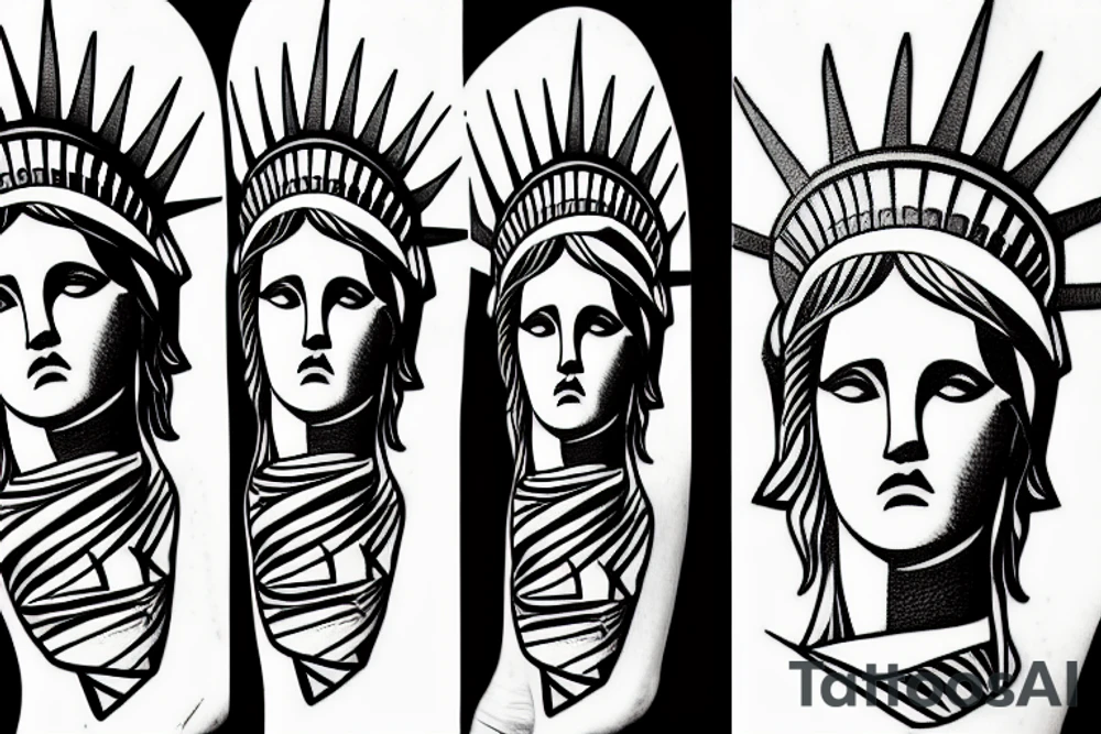 statue of liberty tattoo idea