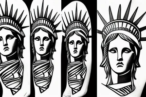 statue of liberty tattoo idea