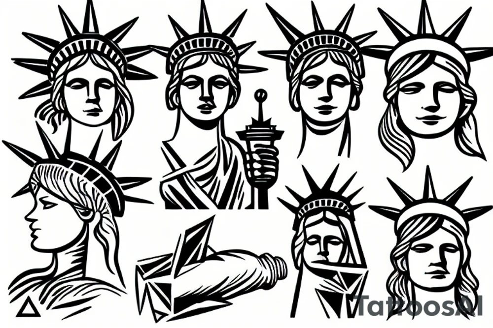 statue of liberty tattoo idea