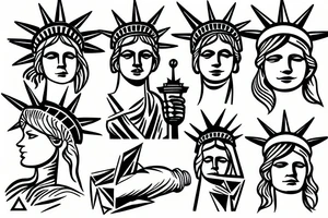 statue of liberty tattoo idea