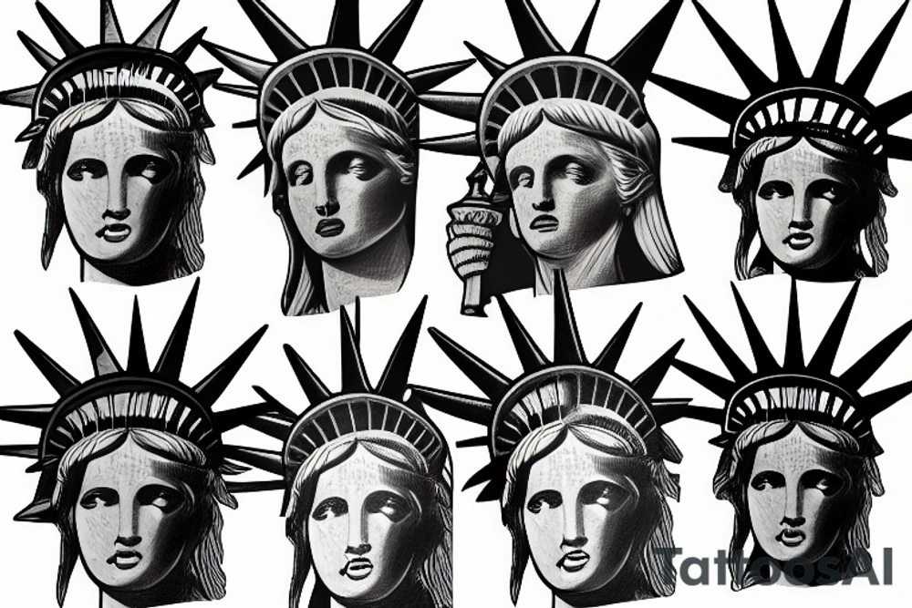 statue of liberty tattoo idea