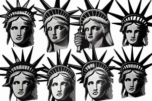 statue of liberty tattoo idea