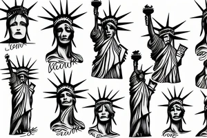 statue of liberty tattoo idea