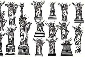 statue of liberty tattoo idea