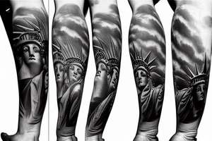 statue of liberty tattoo idea