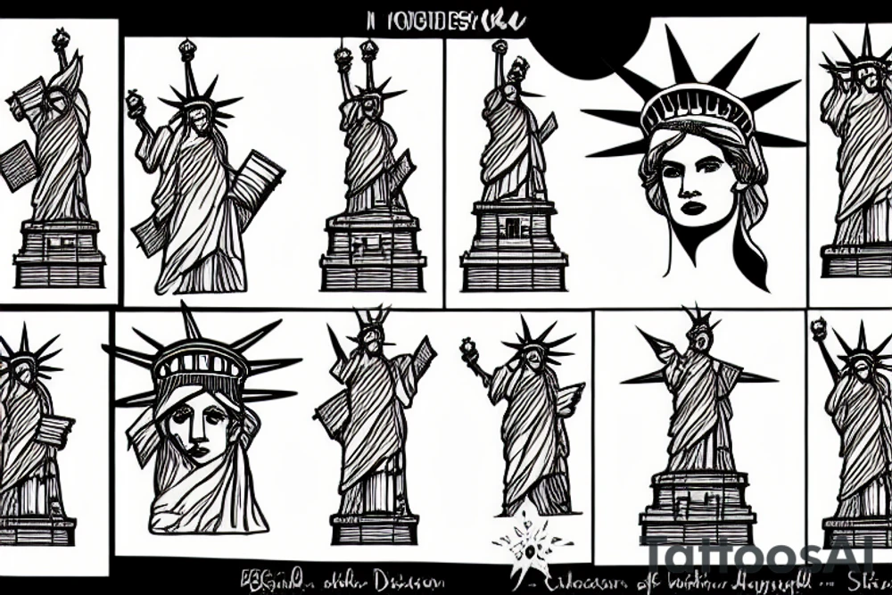 statue of liberty tattoo idea