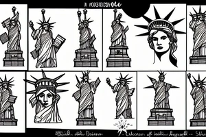 statue of liberty tattoo idea
