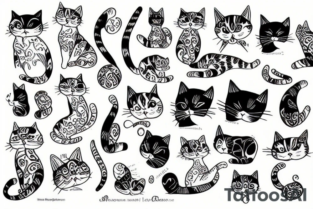 La Verdadera Destreza Cat tattoo idea