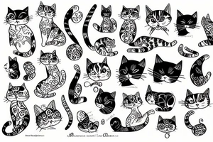 La Verdadera Destreza Cat tattoo idea