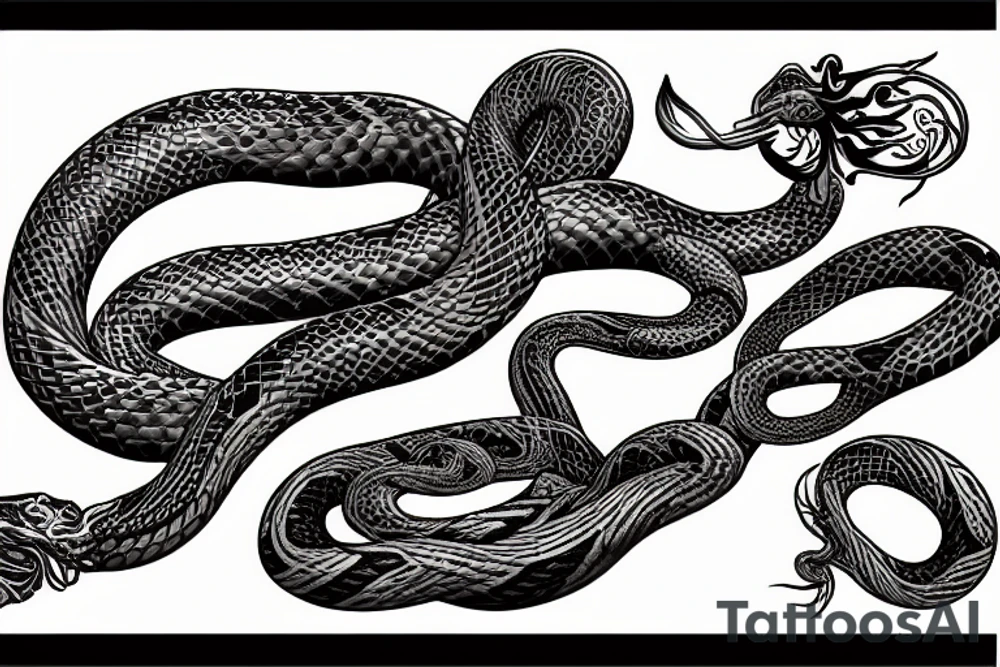 tangle of snakes tattoo idea
