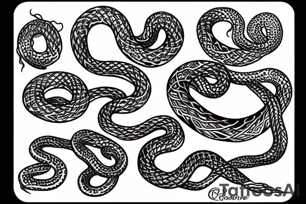 tangle of snakes tattoo idea