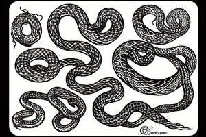 tangle of snakes tattoo idea
