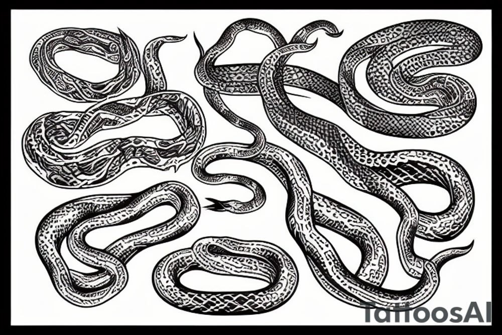 tangle of snakes tattoo idea