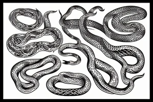 tangle of snakes tattoo idea