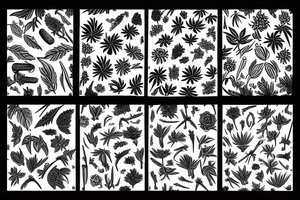 plants in garden tattoo idea