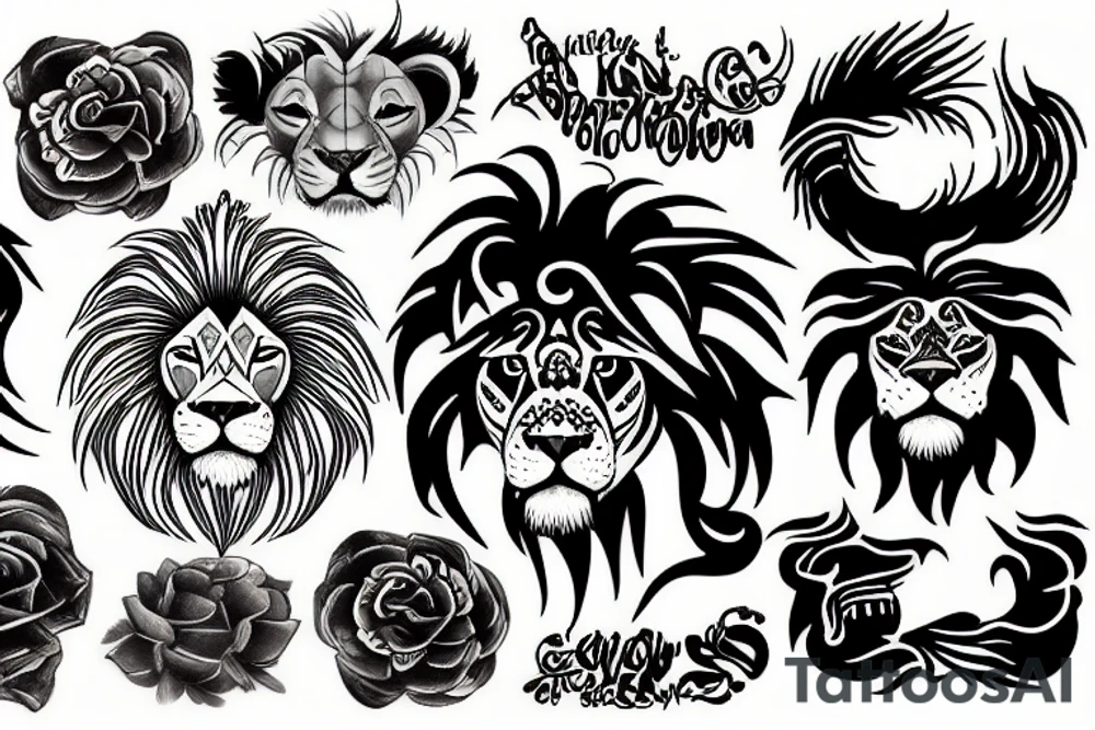 lion tattoo tattoo idea