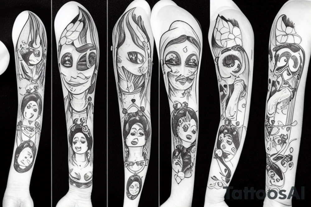 Pierrot tattoo idea