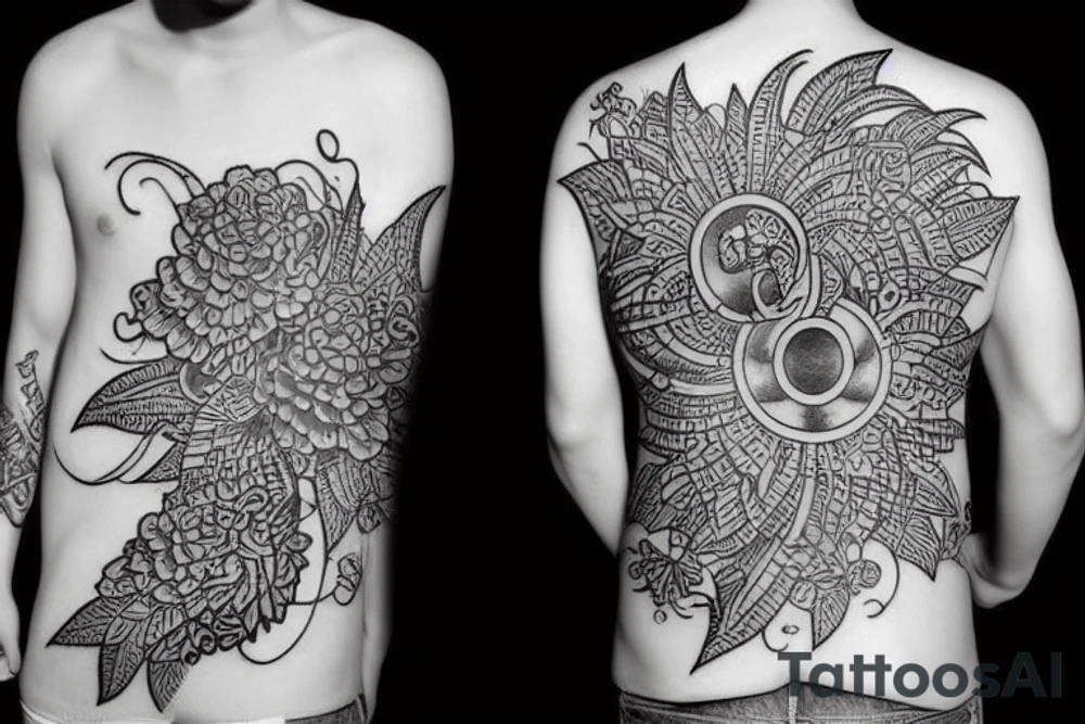 Череп в краске tattoo idea