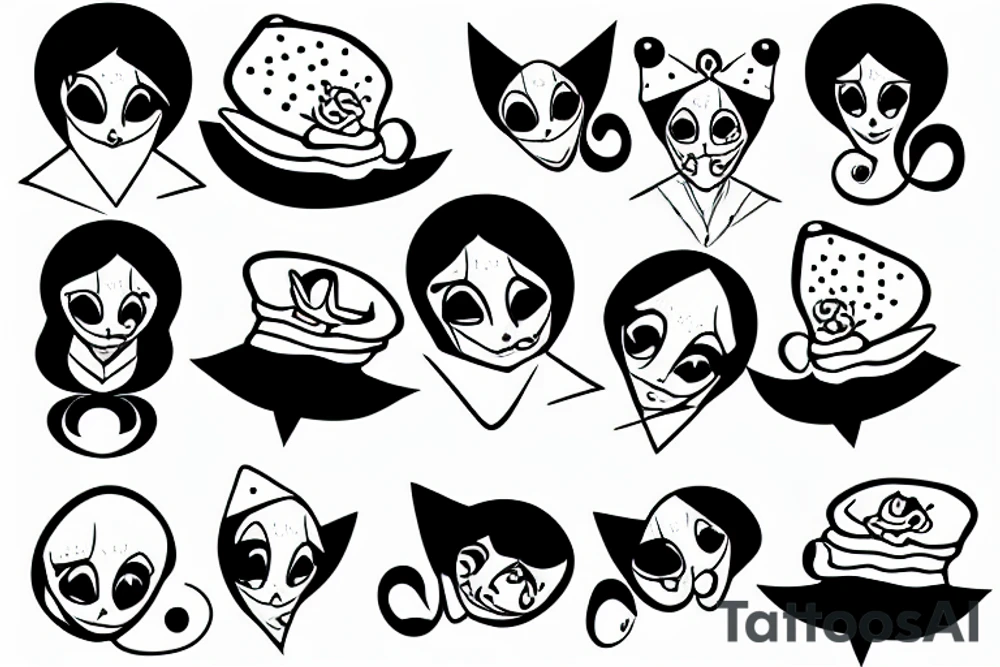 Baby Pierrot tattoo idea