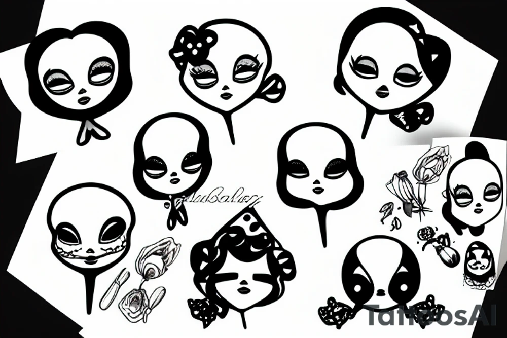 Baby Pierrot tattoo idea