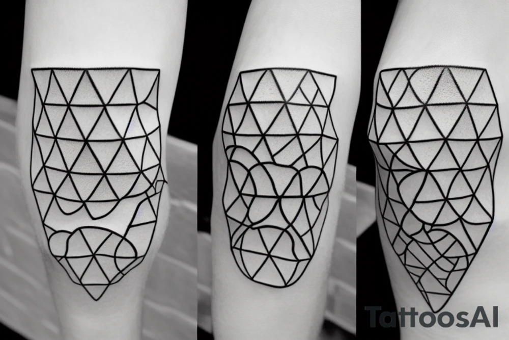 hexagons, hourglass tattoo idea