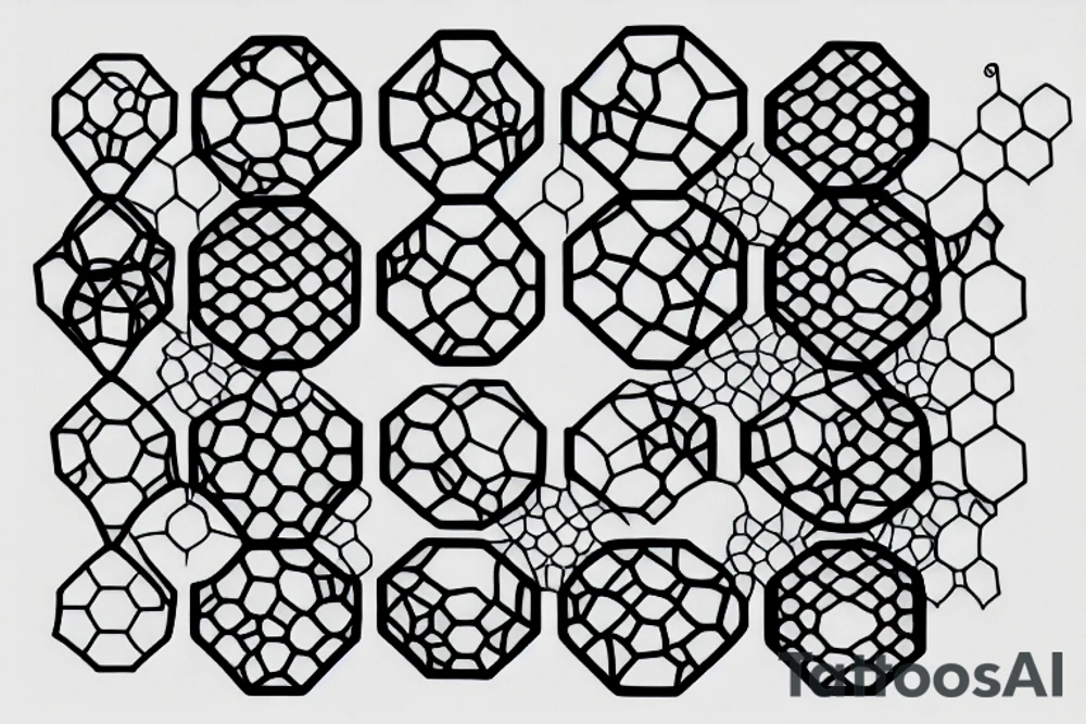 hexagons, hourglass tattoo idea