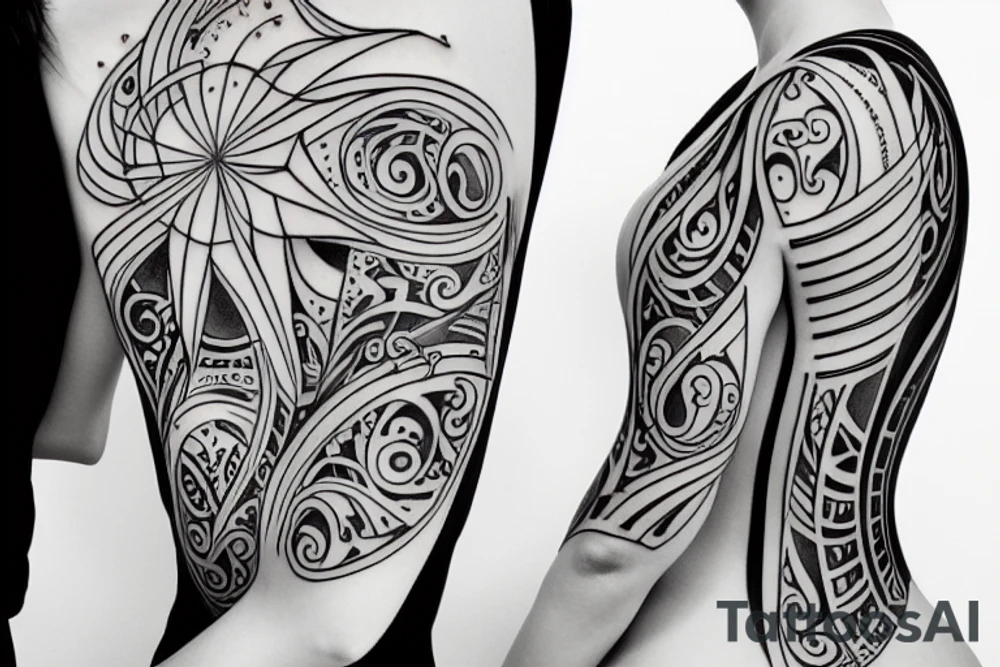 hourglass on a shoulder blade tattoo idea