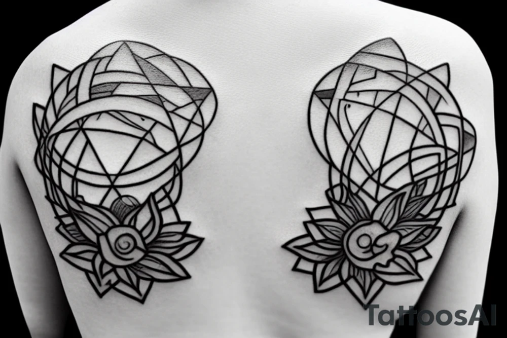 hourglass on a shoulder blade tattoo idea
