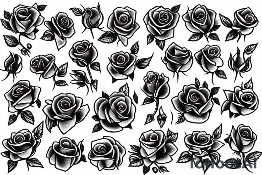 roses tattoo idea