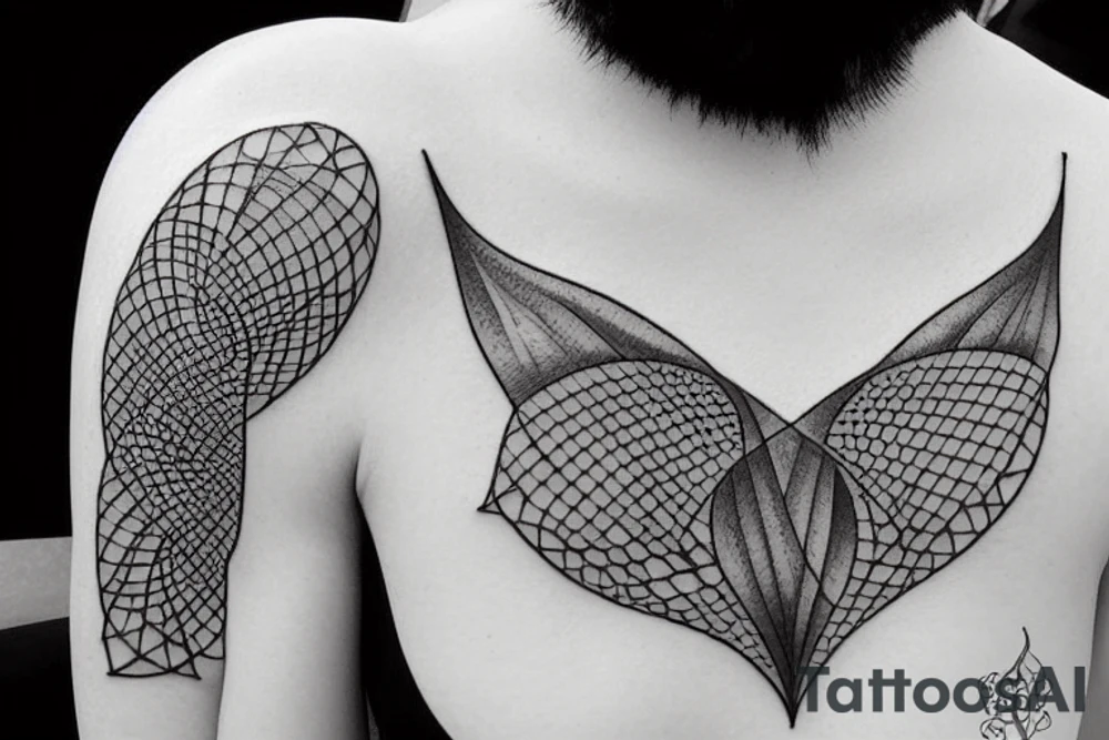hourglass on a shoulder blade tattoo idea