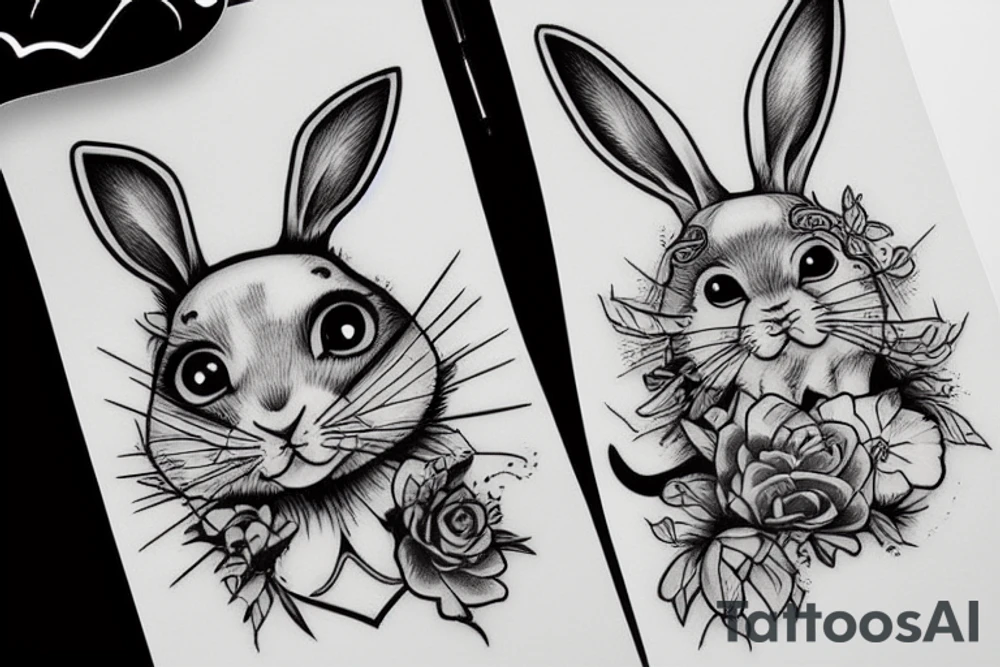 Rabbit tattoo idea