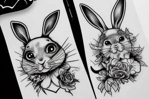 Rabbit tattoo idea