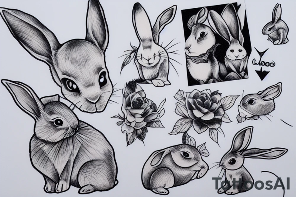 Rabbit tattoo idea