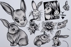 Rabbit tattoo idea