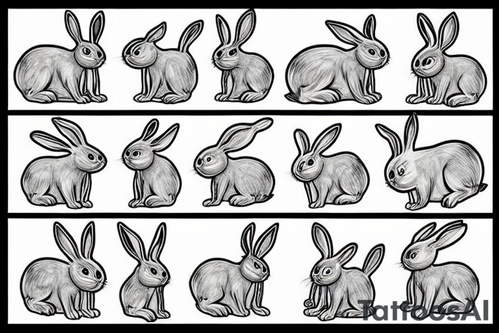 Rabbit tattoo idea