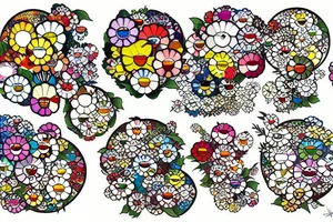 Flowers and cants tattoo idea
